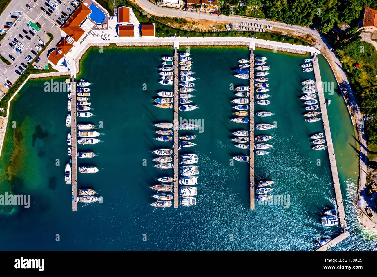 Kroatien - Landschaften aus der Luft Stockfoto