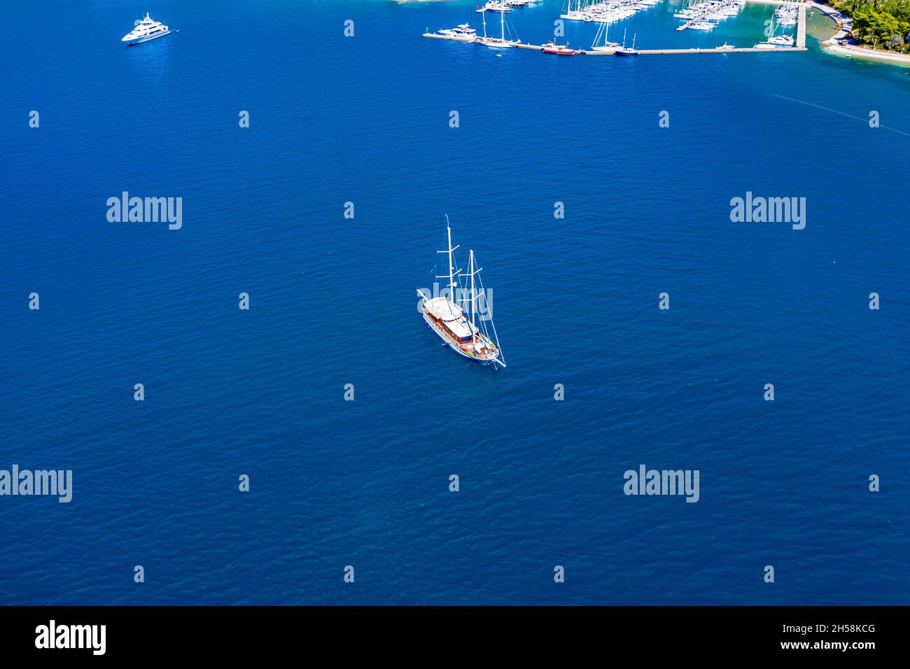 Kroatien - Landschaften aus der Luft Stockfoto