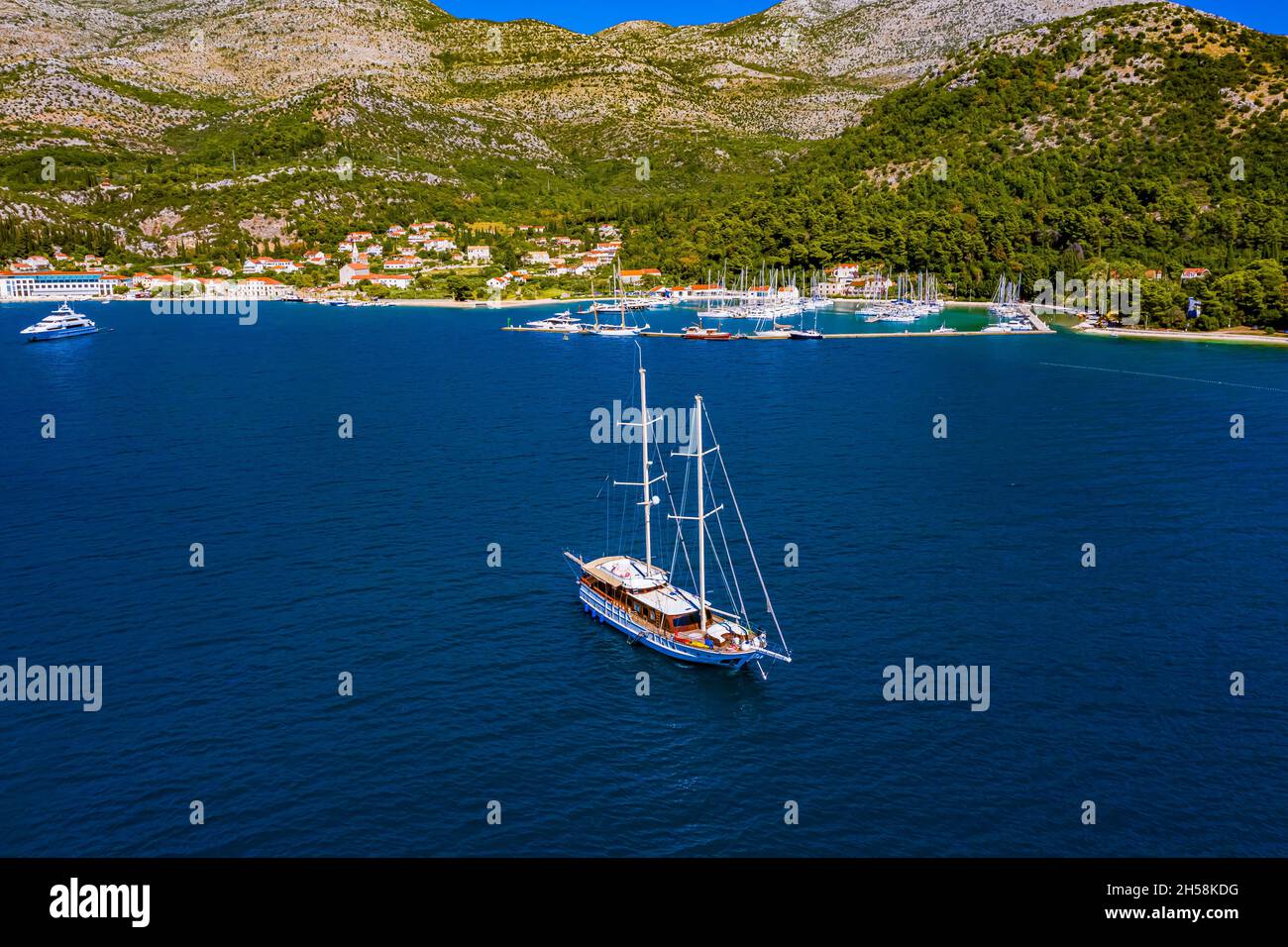 Kroatien - Landschaften aus der Luft Stockfoto