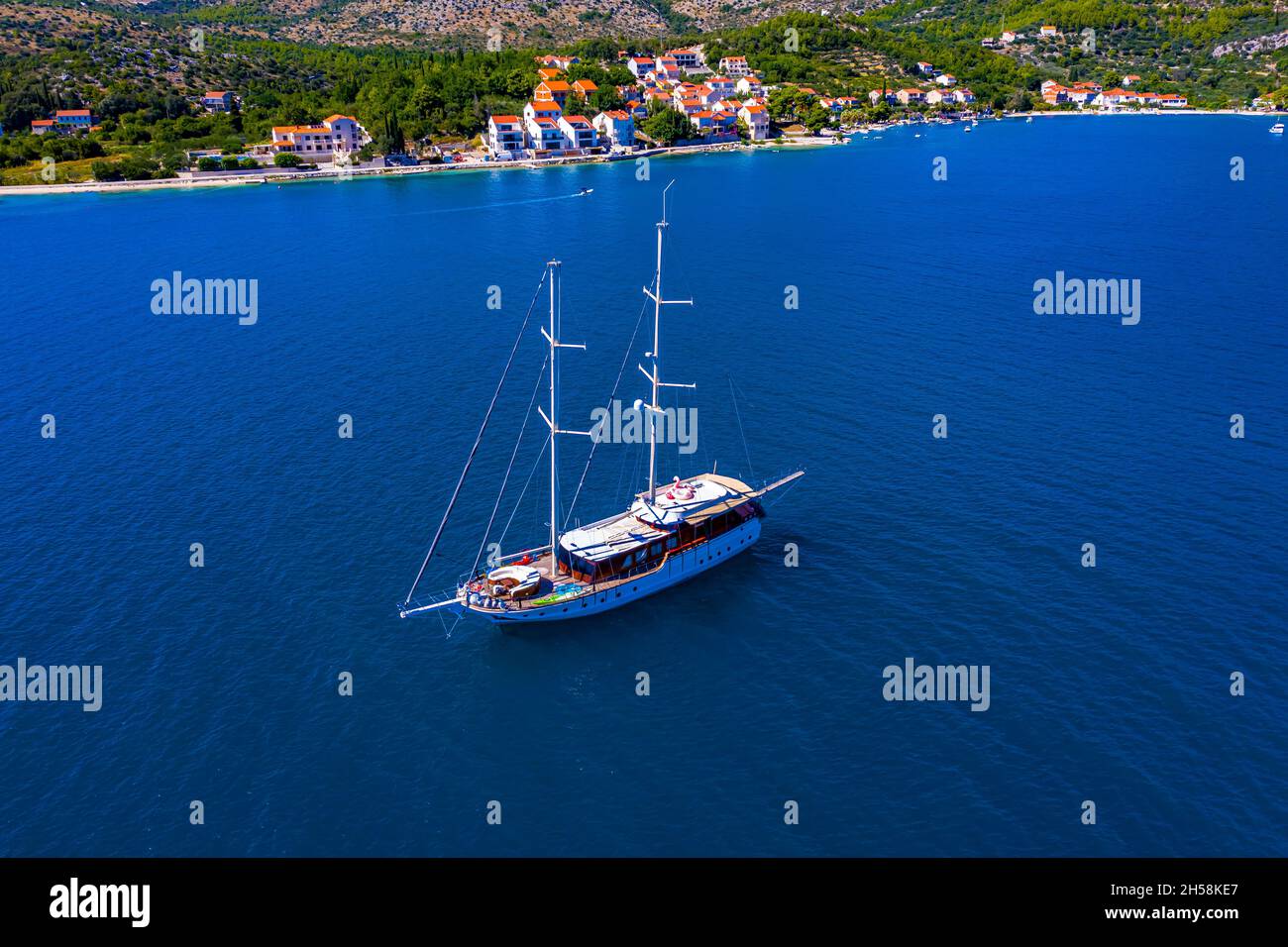 Kroatien - Landschaften aus der Luft Stockfoto