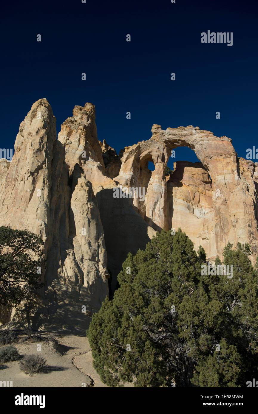 Grosvenor Arch in der Nähe des Kodachrome Basin State Park, Utah Stockfoto
