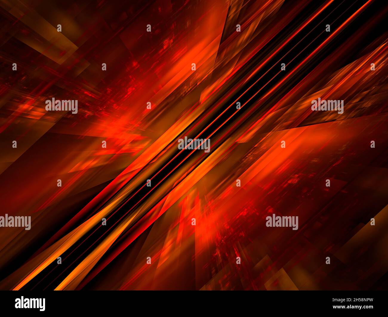 Dunkelroter Hintergrund mit perspektivischem Effekt und diagonaler Neigung - 3d-Illustration Stockfoto
