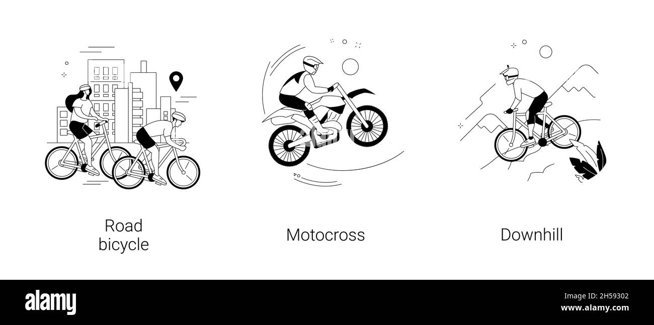 Active Lifestyle abstrakte Konzept Vektor Illustrationen. Stock Vektor