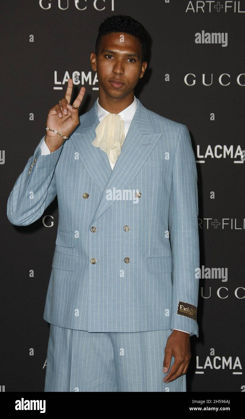 LOS ANGELES, KALIFORNIEN - 06. NOVEMBER: Tyler Mitchell nimmt an der 10. Jährlichen LACMA ART+FILM GALA Teil, die Gucci am 06. November 2021 im Los Angeles County Museum of Art in Los Angeles, Kalifornien, moderiert hat. Foto: Crash/imageSPACE Stockfoto