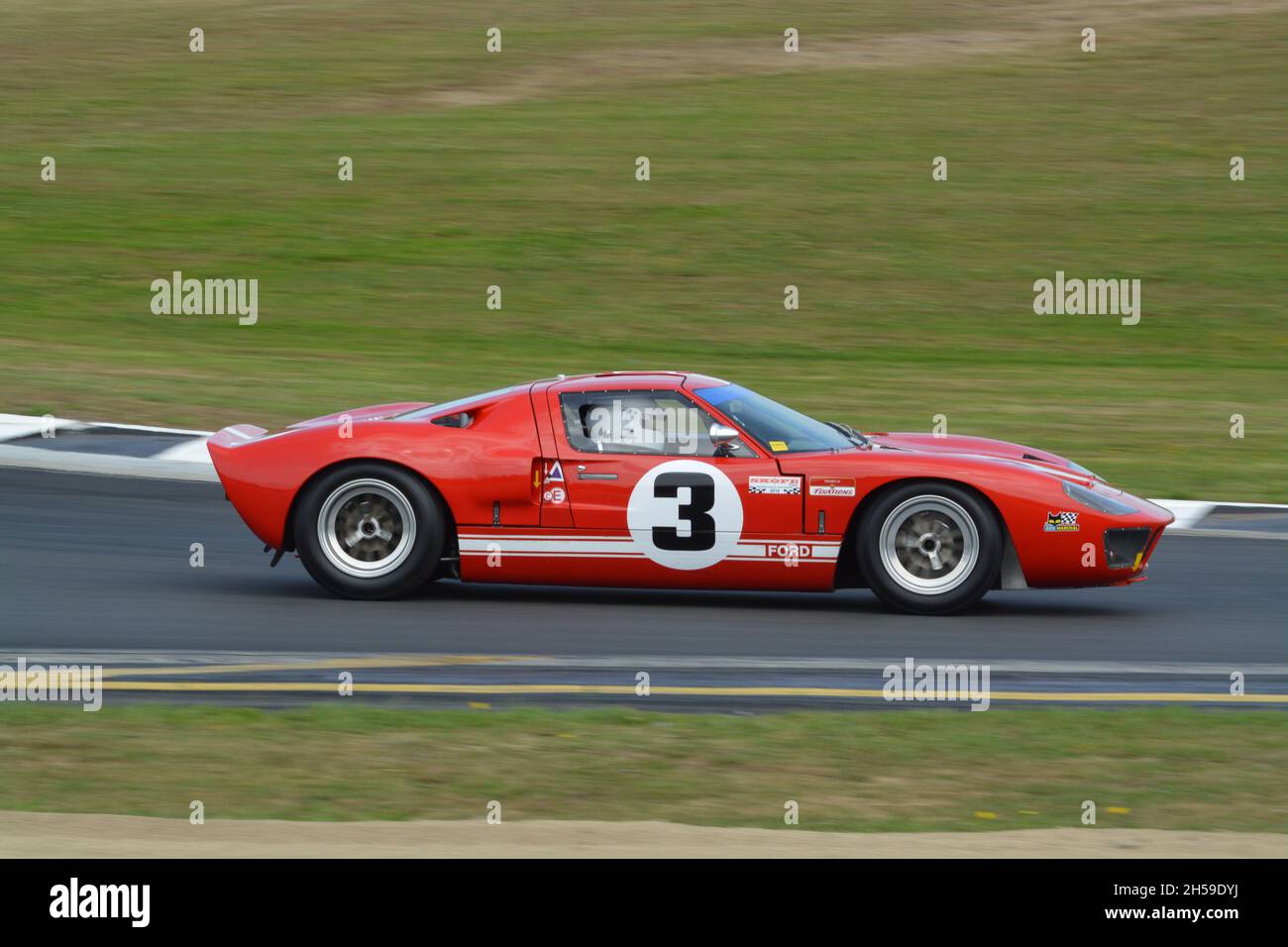 #3 Anthony Leifhs Ford GT40 im Hampton Downs NZ, 14. Januar 2017, Tasman Revival Meeting Stockfoto