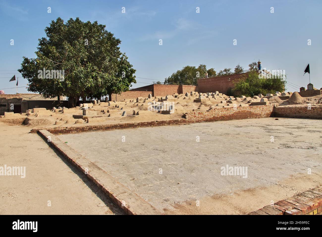 Uch Sharif, Ruinen jahrhundertealter Mausoleen in der Nähe von Bahawalpur, Pakistan Stockfoto