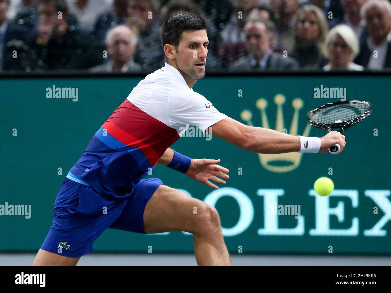 Novak Djokovic aus Serbien beim Rolex Paris Masters 2021 Final, einem