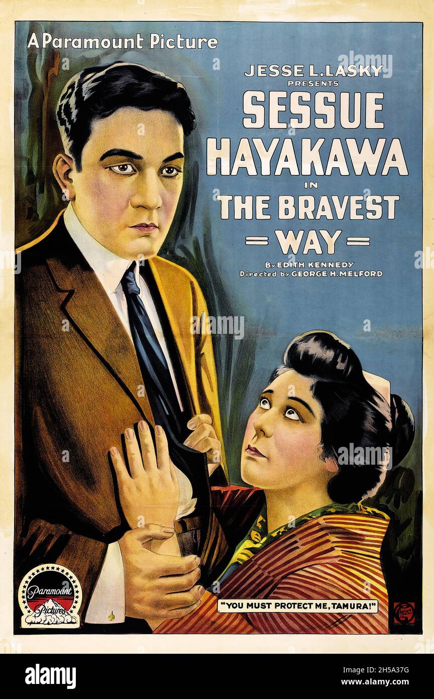 The Bravest Way ist ein amerikanischer Stummfilmfilm aus dem Jahr 1918 unter der Regie von George Melford, der von Edith M. Kennedy geschrieben wurde. Sessue Hayakawa. Stockfoto