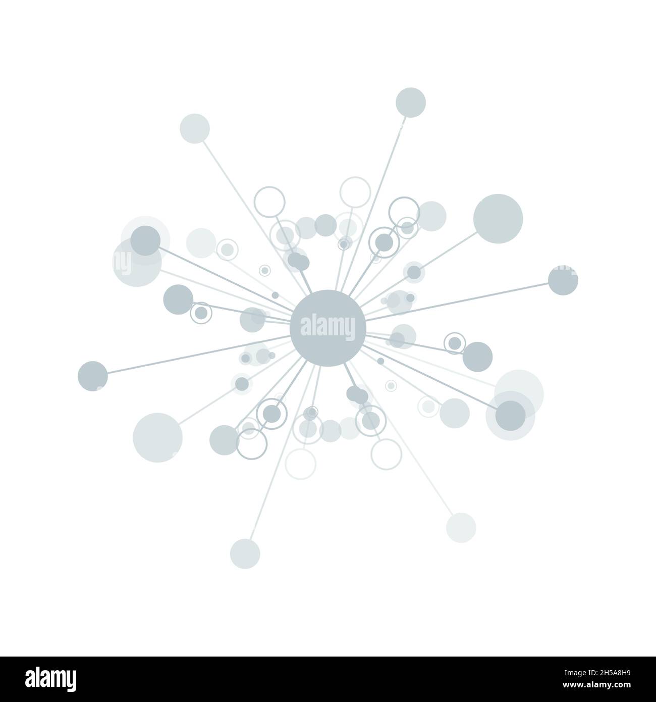 Molekül logo Vorlage, Symbol, Logo, Wissenschaft Genetik DNA-Helix. Genetische Analyse, Forschung biotech Code DNA-Moleküle. Biotechnologie Genom Stockfoto