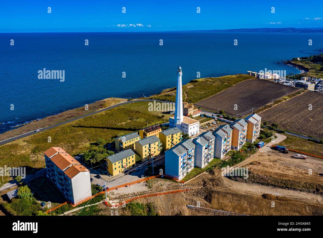 Spiaggia di Punta Penna in Italien aus der Luft Stockfoto