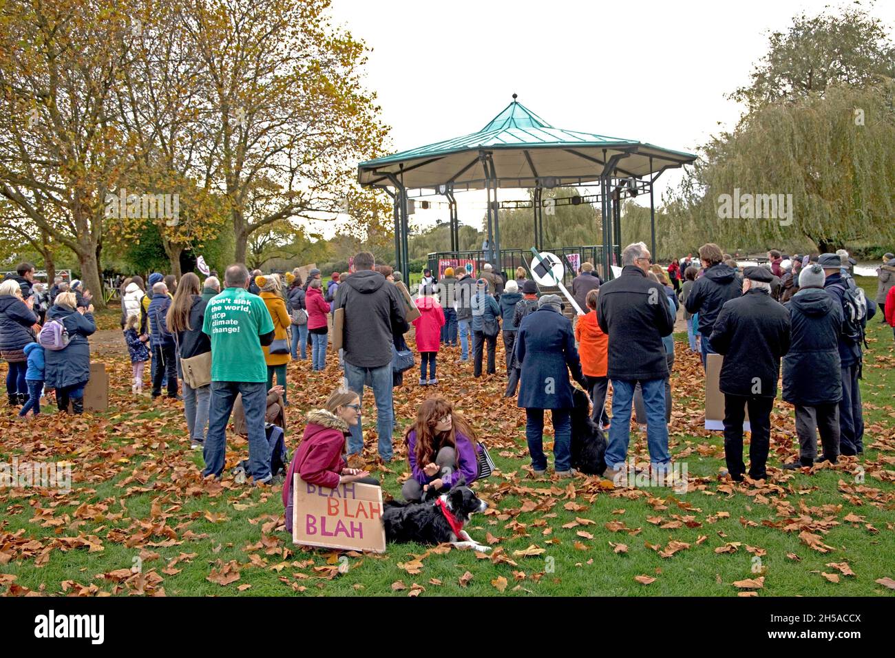 Stratford Climate Action COP26 Rallye Stockfoto