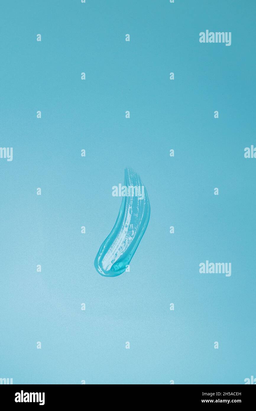 Hautpflege kosmetisches Produkt verschmieren Hintergrund. Flach liegend. Für Text platzieren Stockfoto
