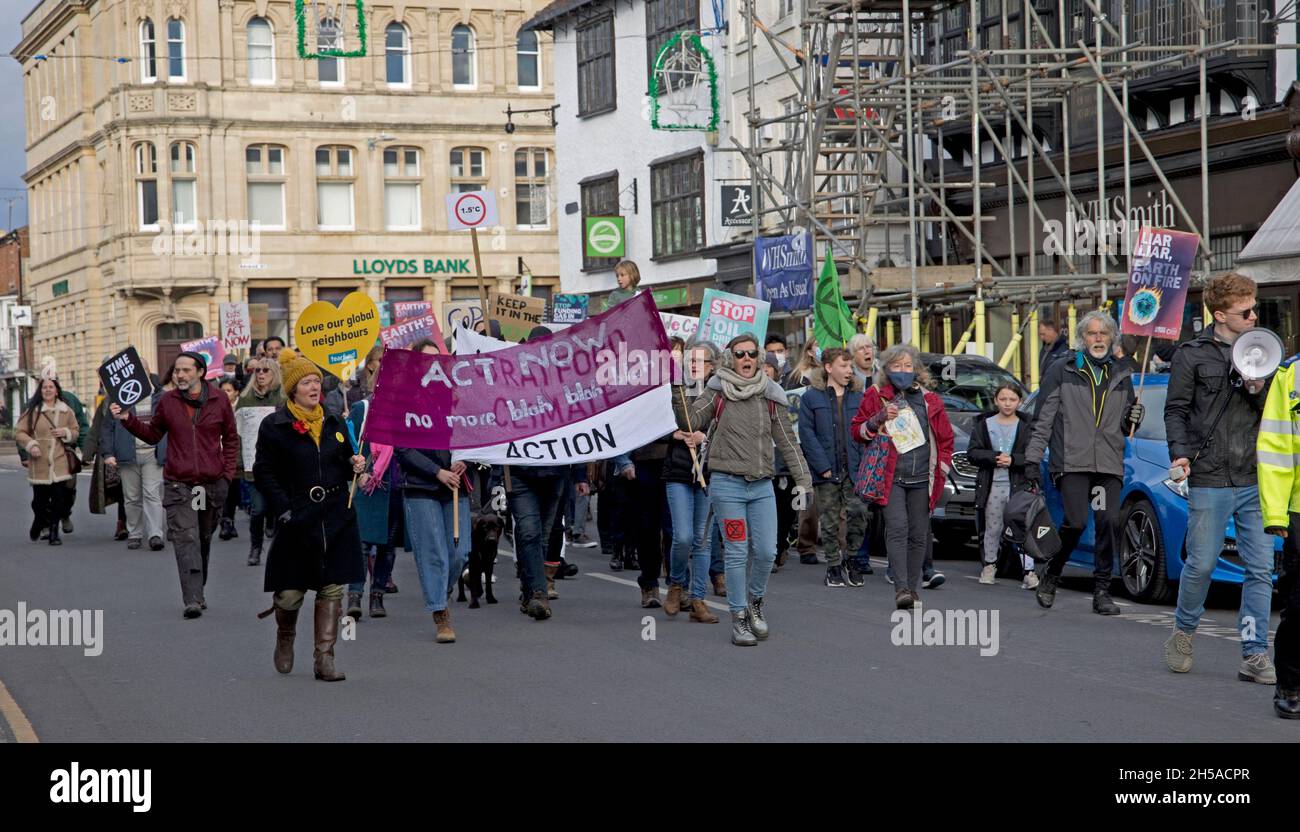 Stratford Climate Action COP26 Rallye Stockfoto