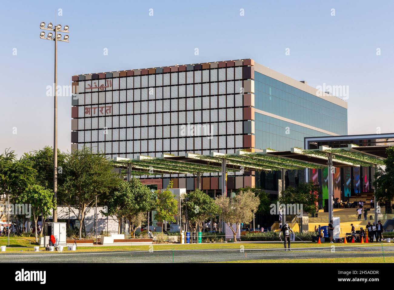 Dubai, VAE, 27.10.2021. Nationaler Pavillon Indiens auf der Expo 2020 in Dubai. Stockfoto