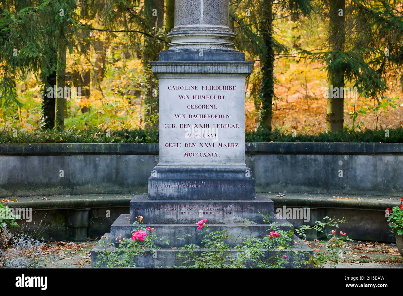 Familiengrab von Alexander von Humboldt, Berlin, Deutschland Stockfoto