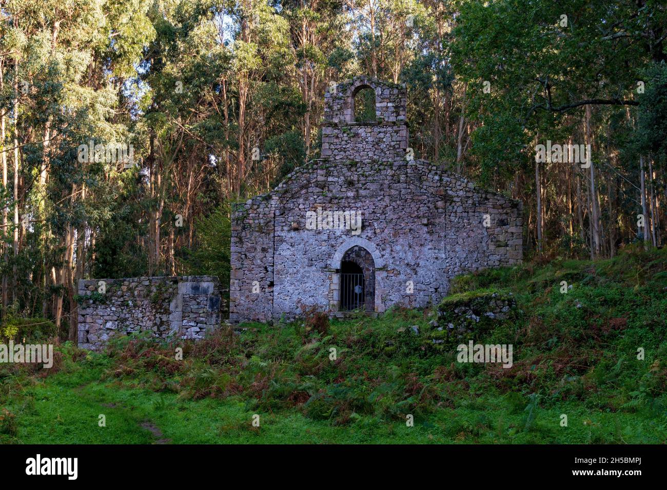 Religiöse und kirchliche Architektur von Asturien - Spanien. Stockfoto