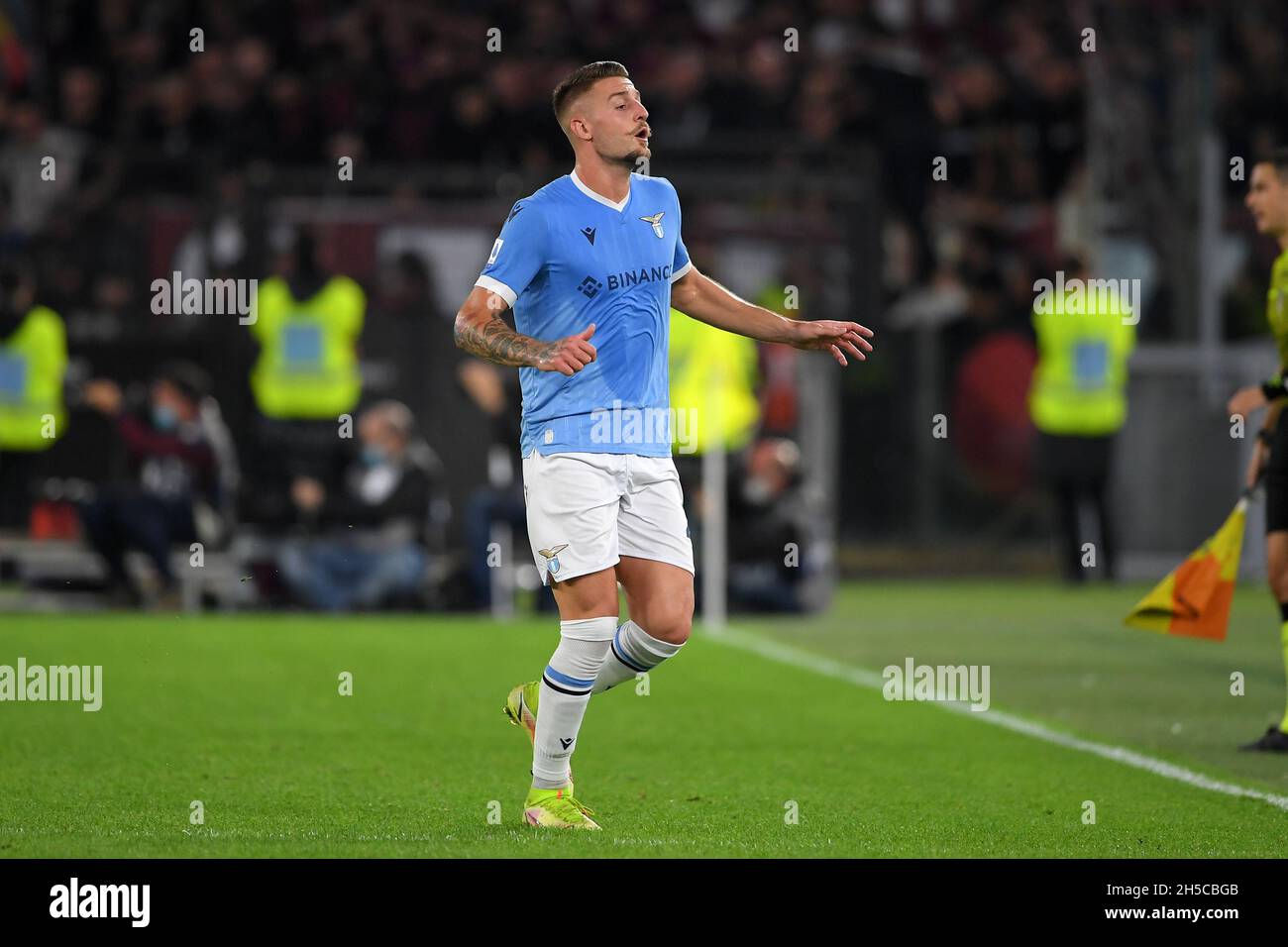 ROM, ITALIEN - 07. NOVEMBER: Sergej Milinković-Savić von SS Lazio in Aktion während der Serie Ein Spiel zwischen SS Lazio gegen US Salernitana am 07. November, Stockfoto