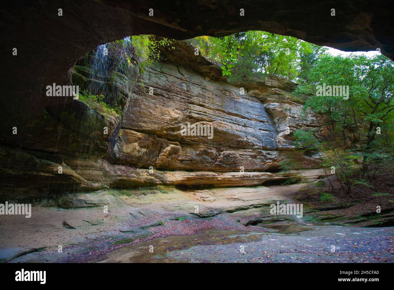 Canyon Wall im LaSalle Canyon - Hungered Rock State Park Stockfoto