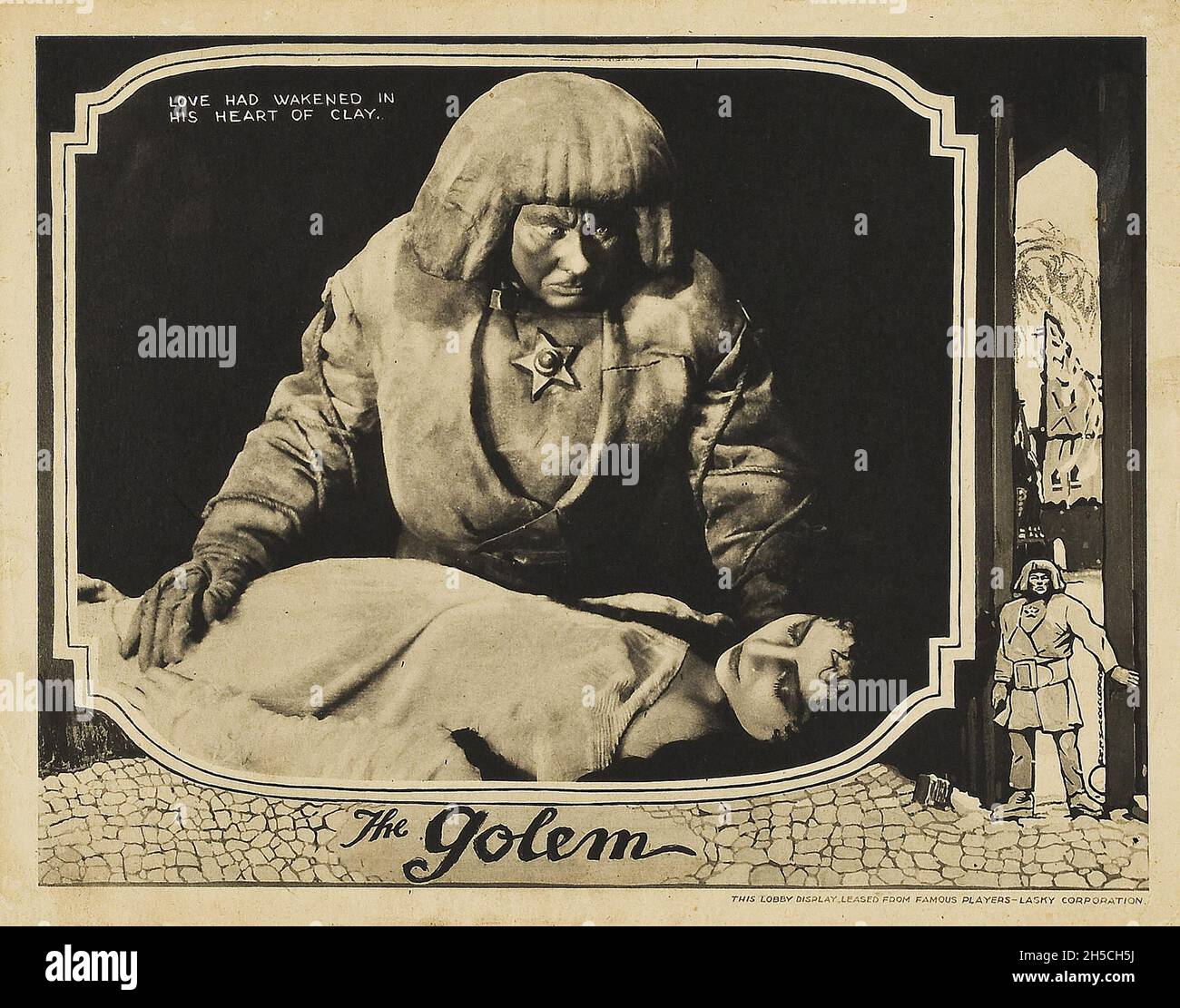 The Golem (Paramount, 1920) Lobby-Karte Stockfoto