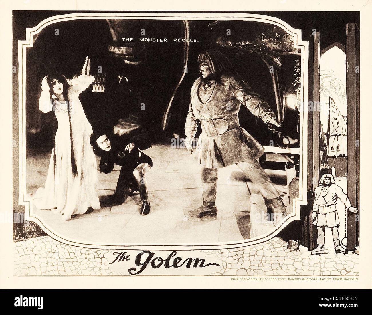 The Golem (Paramount, 1920) Lobby-Karte Stockfoto