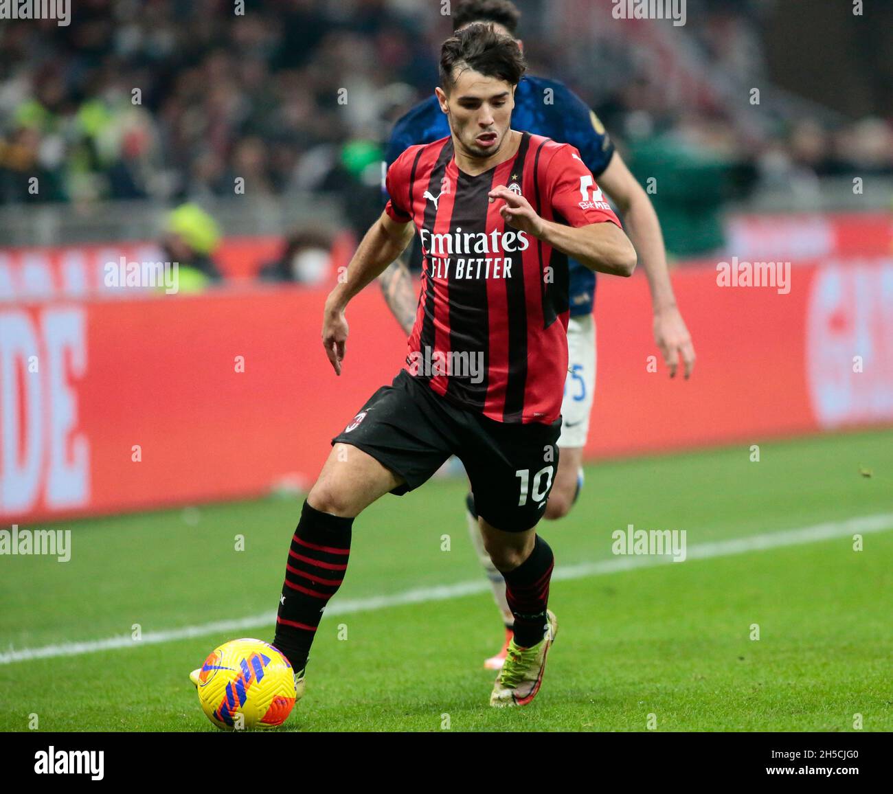 Mailand, 07. November 2021 Brahim Diaz (AC Mailand) während des italienischen Fußballspiels Serie A zwischen AC Mailand und FC Internazionale am 7. November 2021 ein Stockfoto