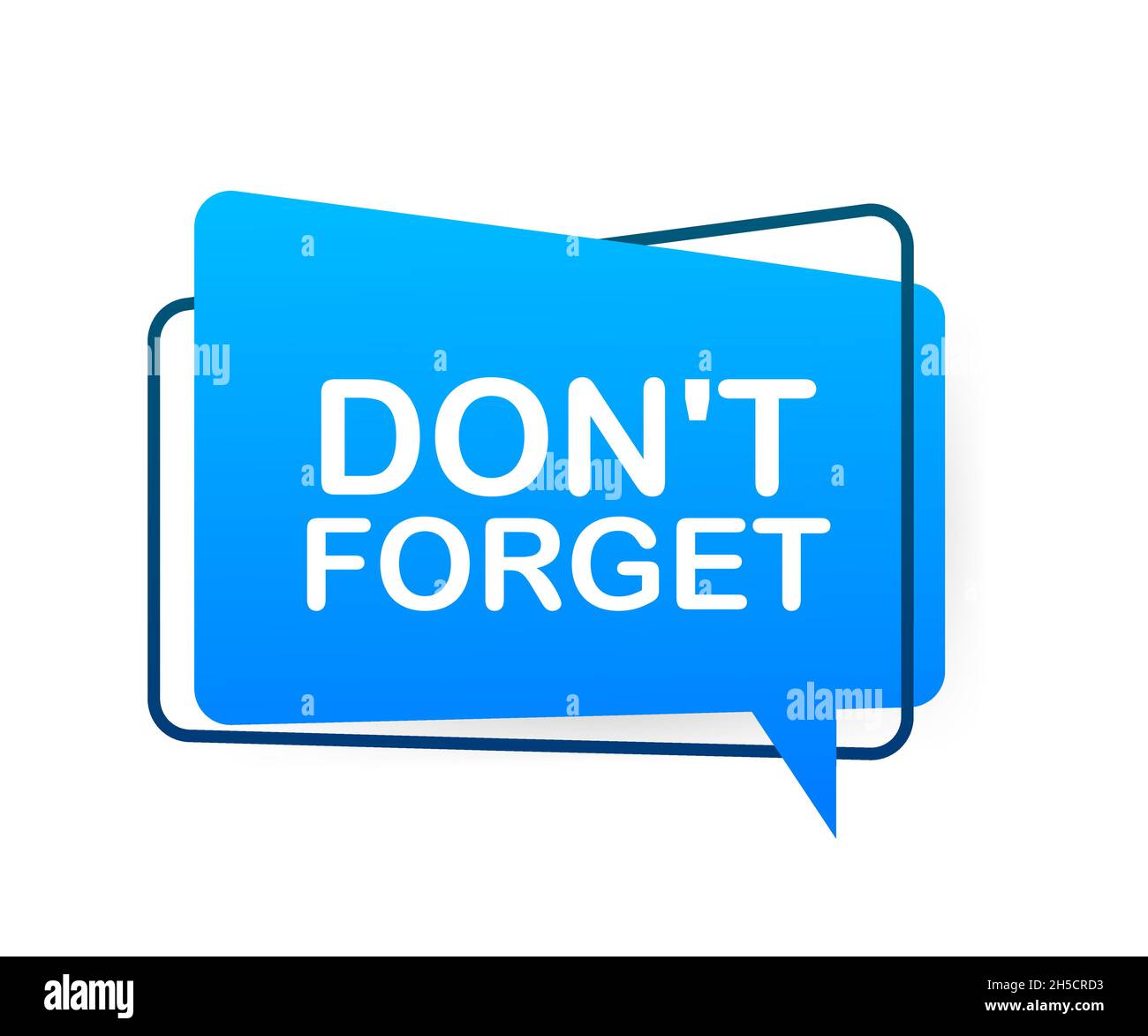 Megaphon mit Don t Forget. Vektorgrafik Stock Vektor