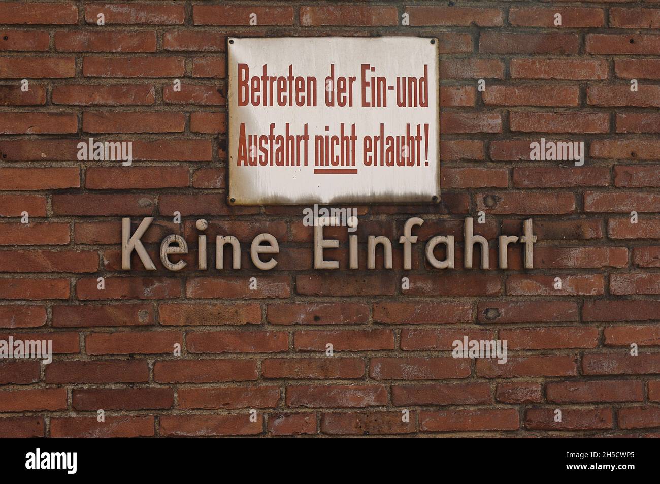 Verbote unterschreiben keinen Eintritt, keinen Eintritt, Deutschland Stockfoto