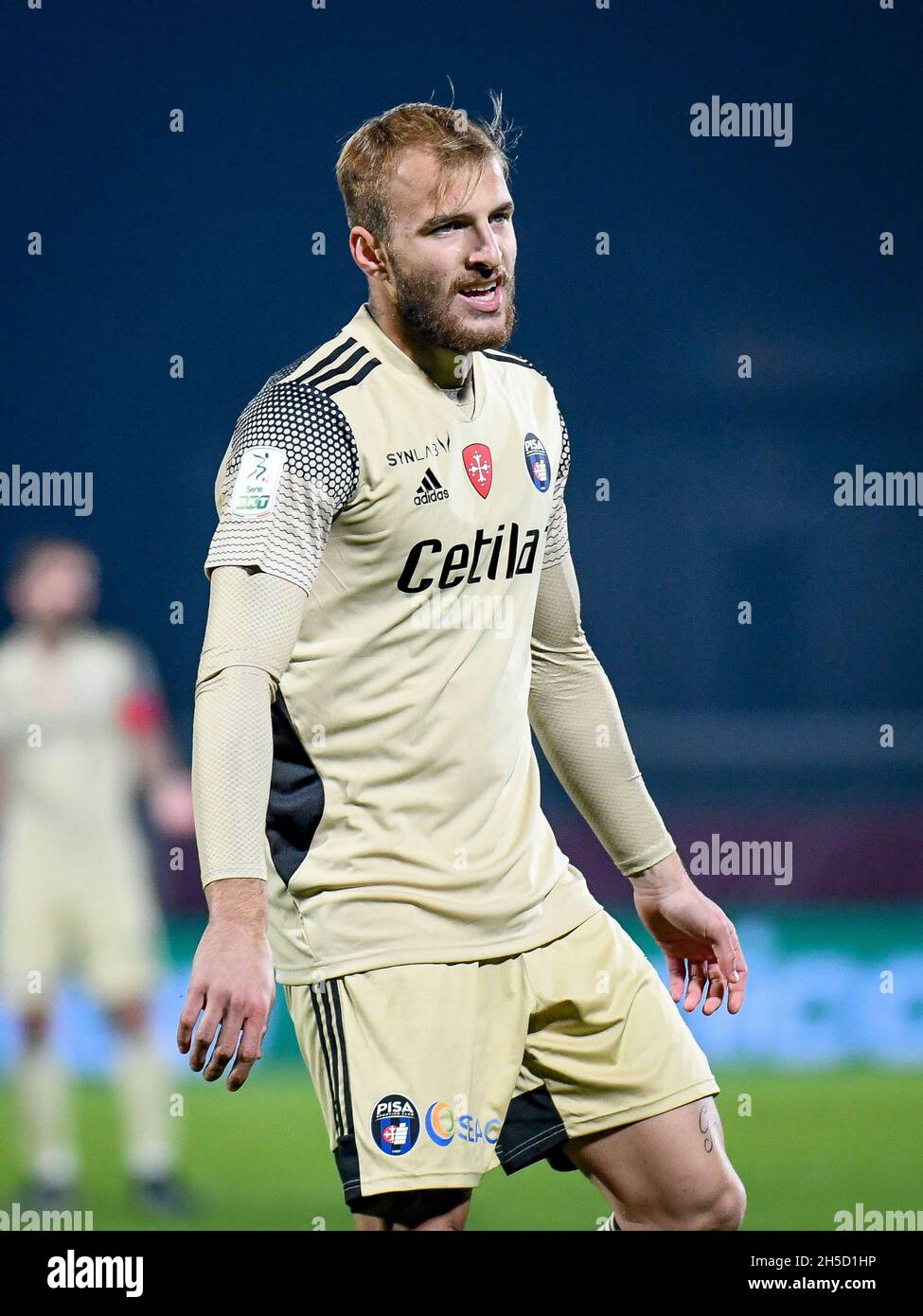 Giuseppe Sibilli (Pisa) während AS Cittadella vs AC Pisa, Italienische  Fußballmeisterschaft BKT in Cittadella (PD), Italien, November 07 2021  Stockfotografie - Alamy