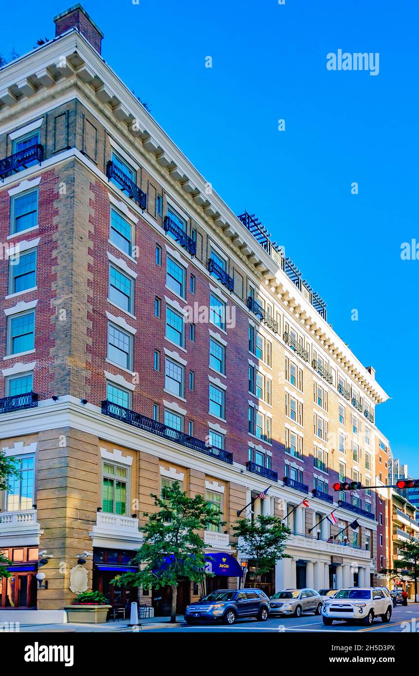 Das historische Battle House Hotel ist am 6. November 2021 in Mobile, Alabama, abgebildet. Stockfoto