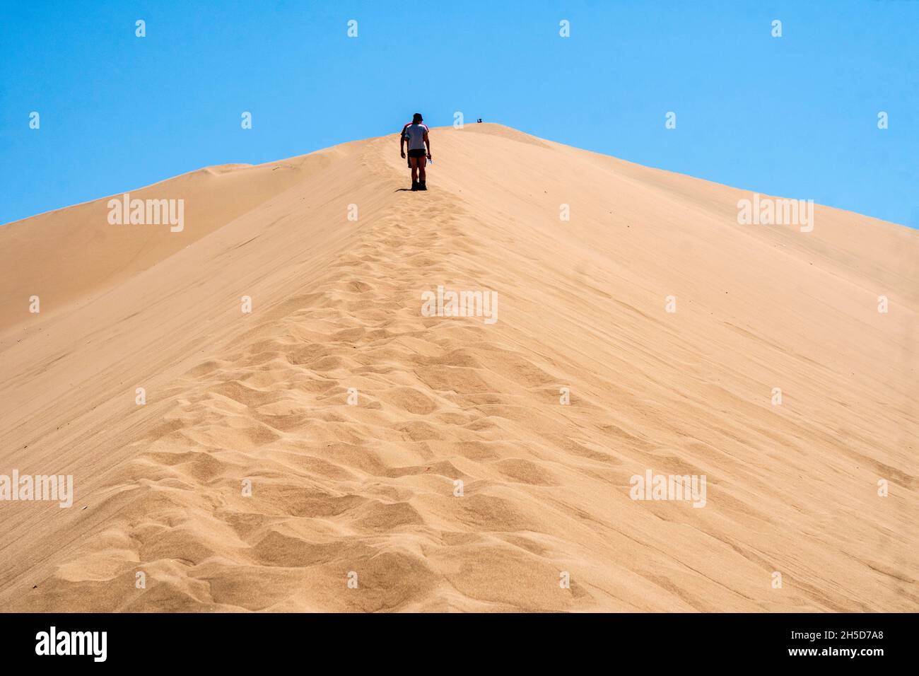 Das regionale Naturschutzgebiet Laguna de Huacachina, Ica, Peru Stockfoto