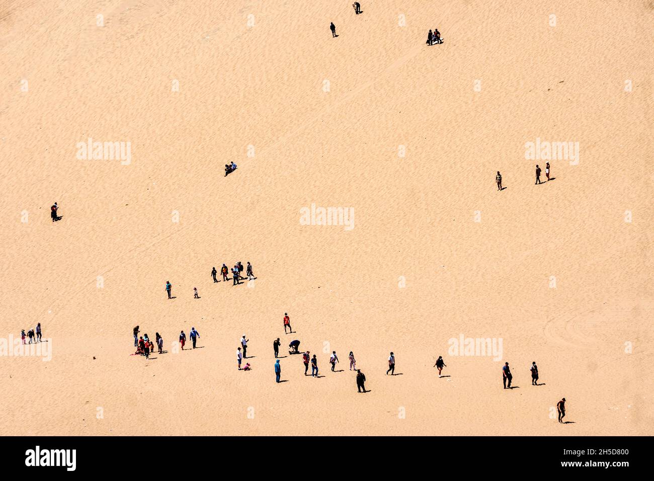 Das regionale Naturschutzgebiet Laguna de Huacachina, Ica, Peru Stockfoto