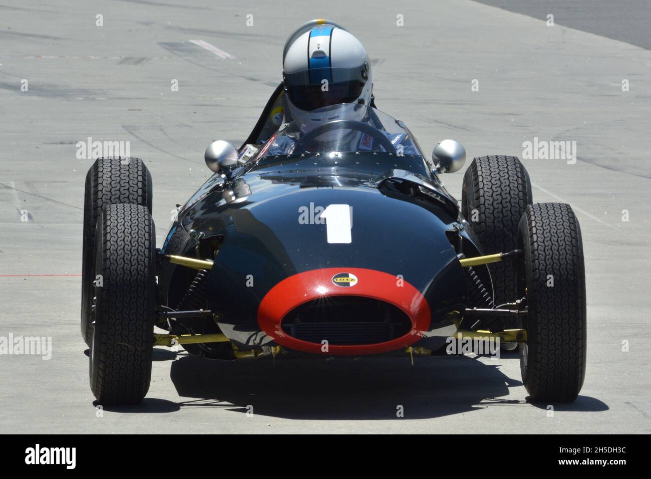 Roger Herrick Lola Formula Junior Mk2 in der Boxengasse bei Hampton Downs, 20. Januar 2017 beim Ken Smith Festival. Stockfoto