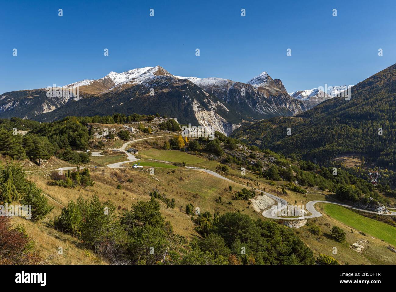 FRANKREICH, Savoie (73), Aussois, Barriere de l'Esseillon (ou forts de l'Esseillon) Stockfoto