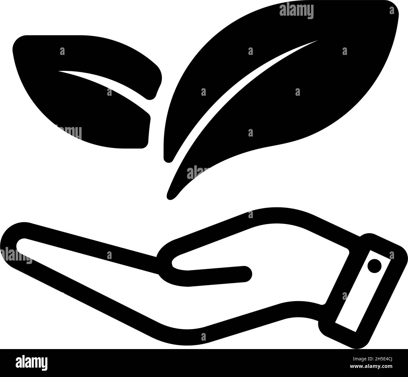 Ökologie ( Sprossen, Pflanzen ) Vektor-Symbol-Illustration Stock Vektor