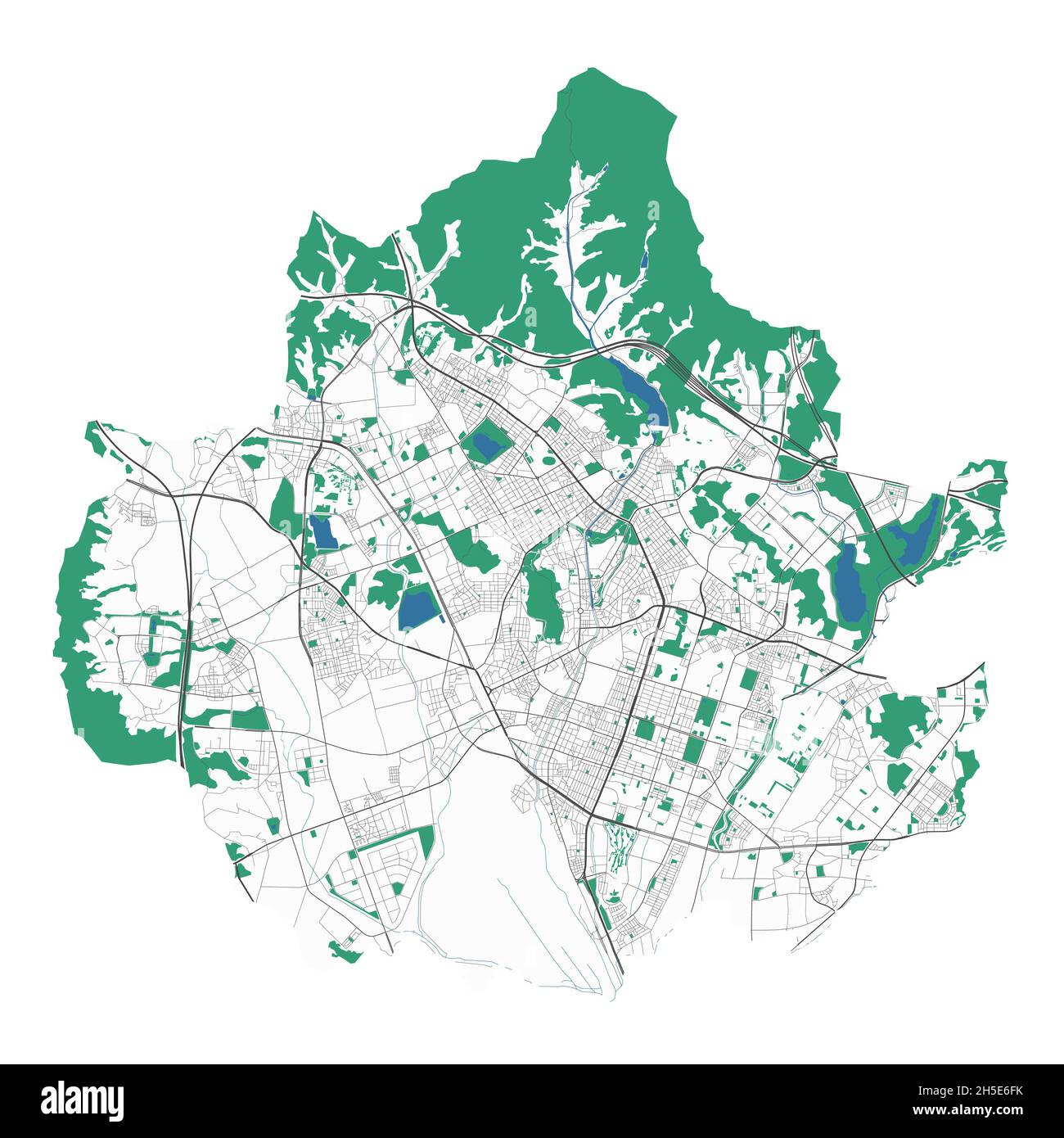 Karte von suwon Fotos und Bildmaterial in hoher Auflösung Alamy