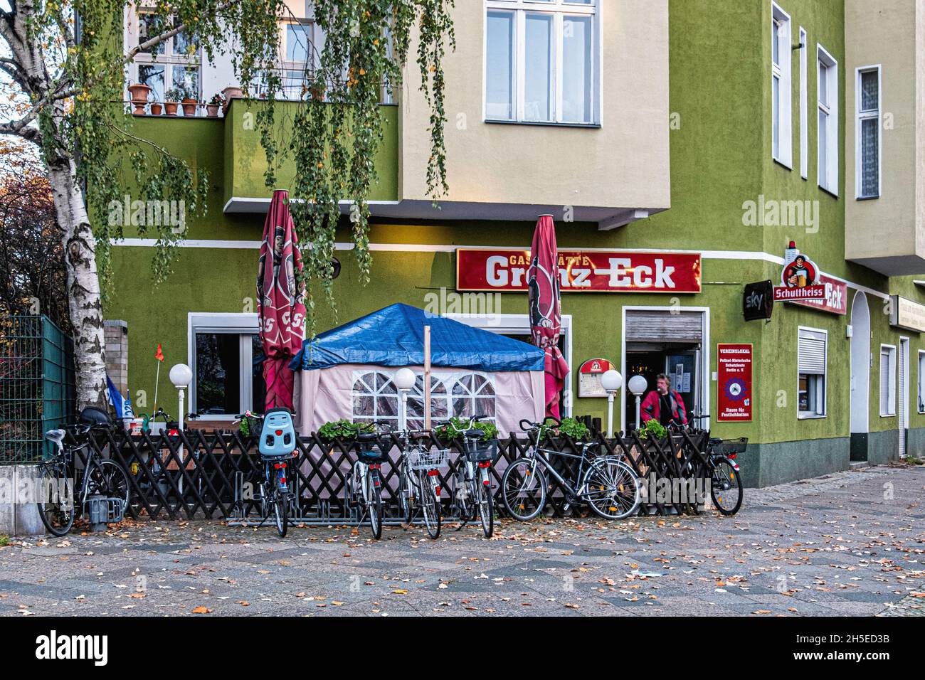 Grenz-Eck traditionelle Eckkneipe, Neue Hochstraße 10,Gesundbrunnen,Mitte,Berlin Stockfoto