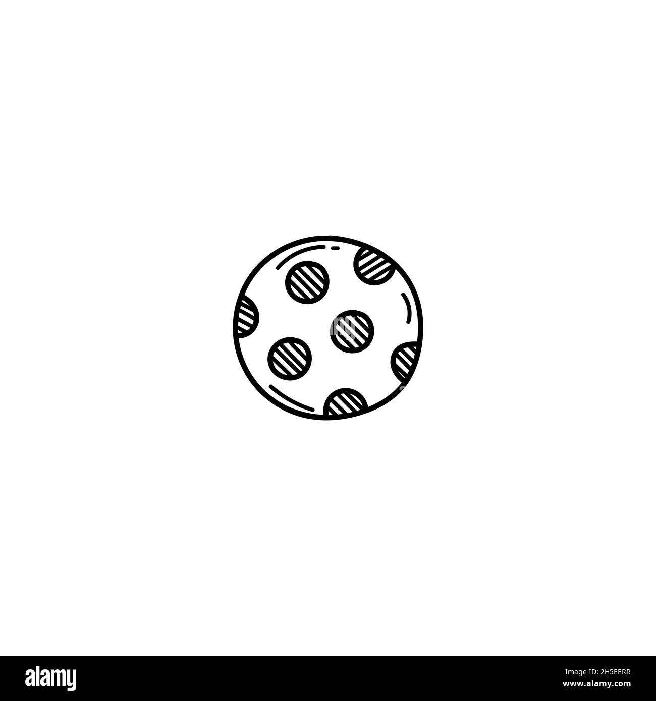 Handgezeichnete Bäckerei Illustration Doodle Symbol für Web. Niedliche Umrisse handgezeichnete Backwaren Vektor-Symbol Illustrationen isoliert auf weißem Hintergrund. Perfe Stock Vektor