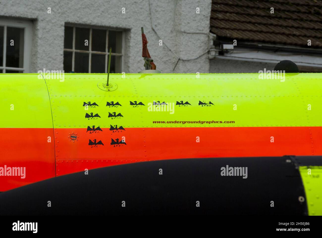 GAF Jindivik Zieldrohne ZJ496. Funkgesteuerte Zieldrohne, die von den Flugzeugfabriken der australischen Regierung (GAF) produziert wird. Im Farnborough Museum Stockfoto