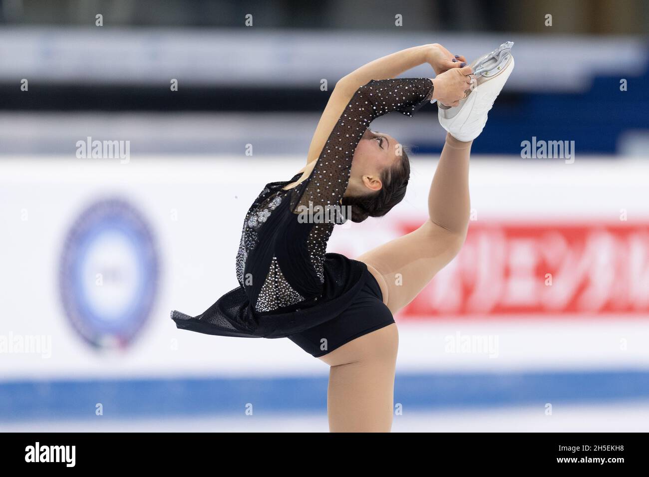 Lucrezia Beccari aus Italien nimmt am 2. Tag des ISU Grand Prix des Eiskunstlaufes - Gran Premio d'Italia in Palavel am Damen-Freiprogramm Teil Stockfoto