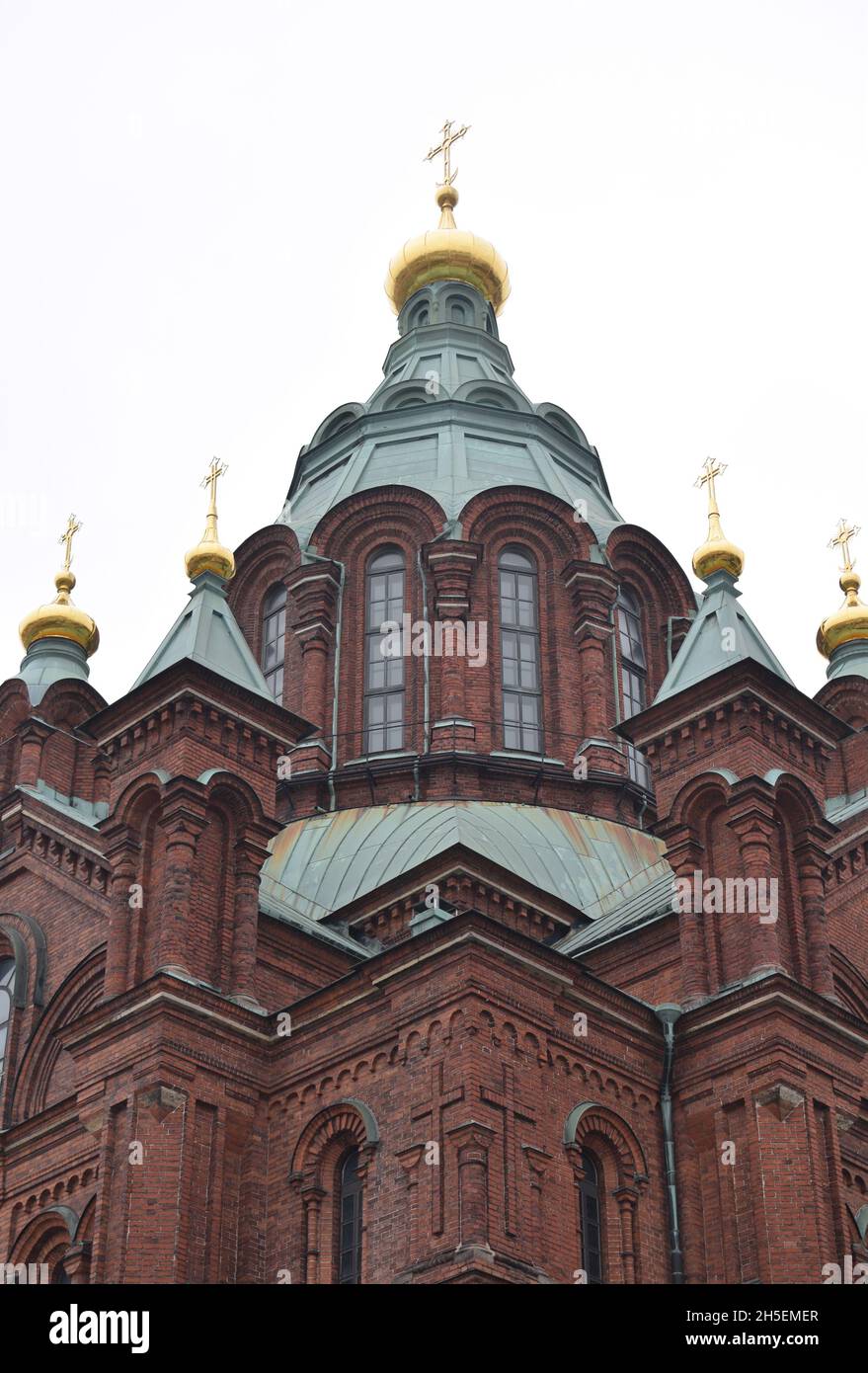 Die Finnisch-Orthodoxe Kirche in Helsinki Stockfoto