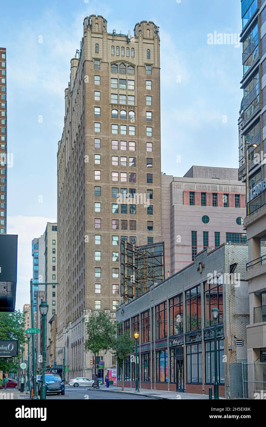 1324 Locust Street, Hotel Sylvania, aka Arts Condominium, in Philadelphia Washington Square West Abschnitt. Stockfoto