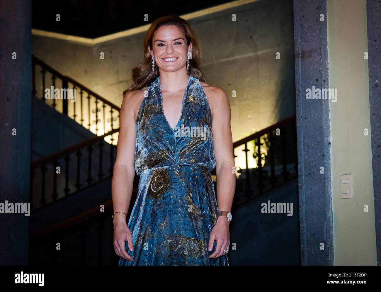 Maria Sakkari aus Griechenland während des Fotoshootings vor der Zeremonie des WTA-Finals 2021 von Akron Guadalajara WTA am 8. November 2021 in Guadalajara, Mexiko - Foto: Rob Prange/DPPI/LiveMedia Stockfoto