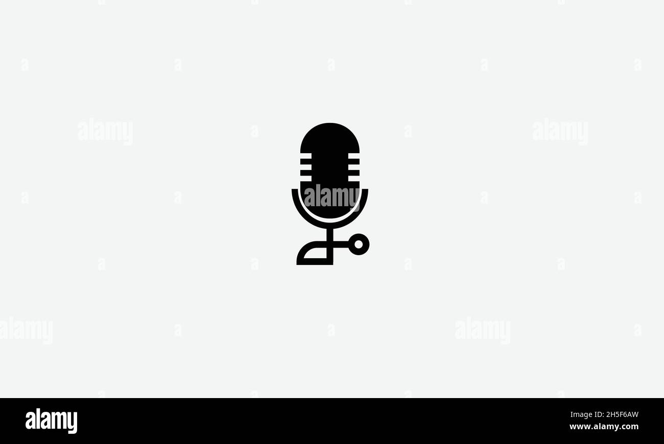 Sound Recorder Vektor Logo Design Stock Vektor