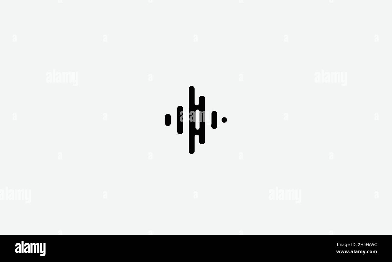 Audio Wave Vektor-Logo-Design Stock Vektor