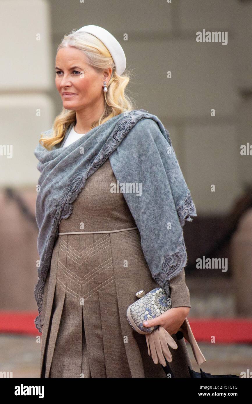 Oslo, Norwegen, 09/11/2021, Kronprinzessin Mette-Marit von Norwegen ...