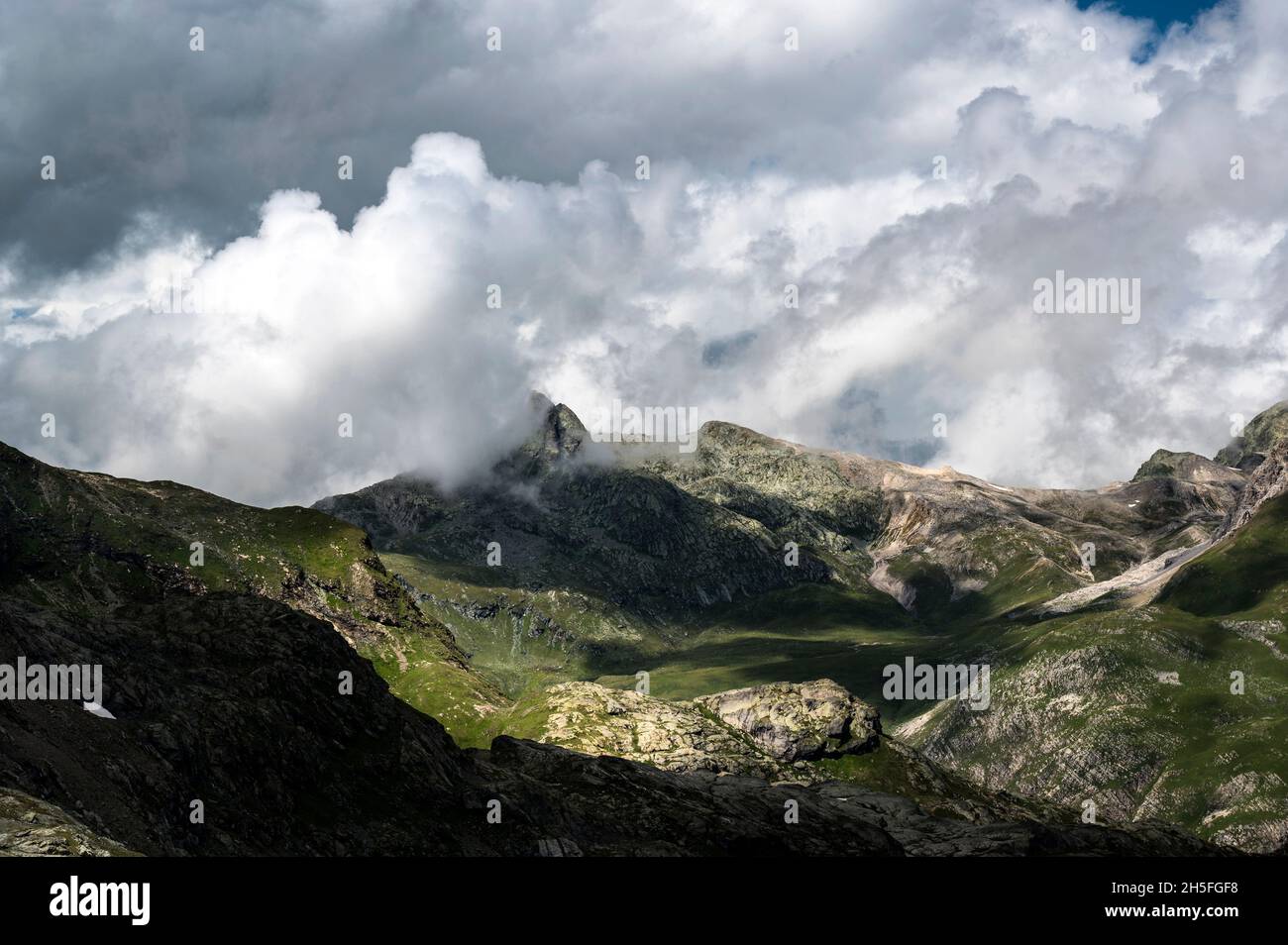 Grevasalvas in der Perle. Sils im Engadin/Segl am 02.08.21. Stockfoto