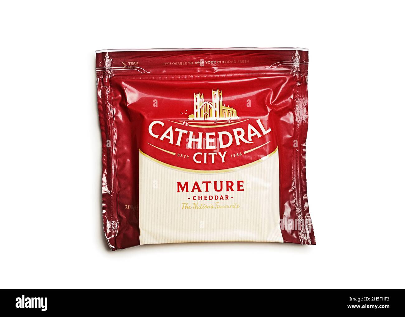 Cathedral City Cheese, Großbritannien Stockfoto