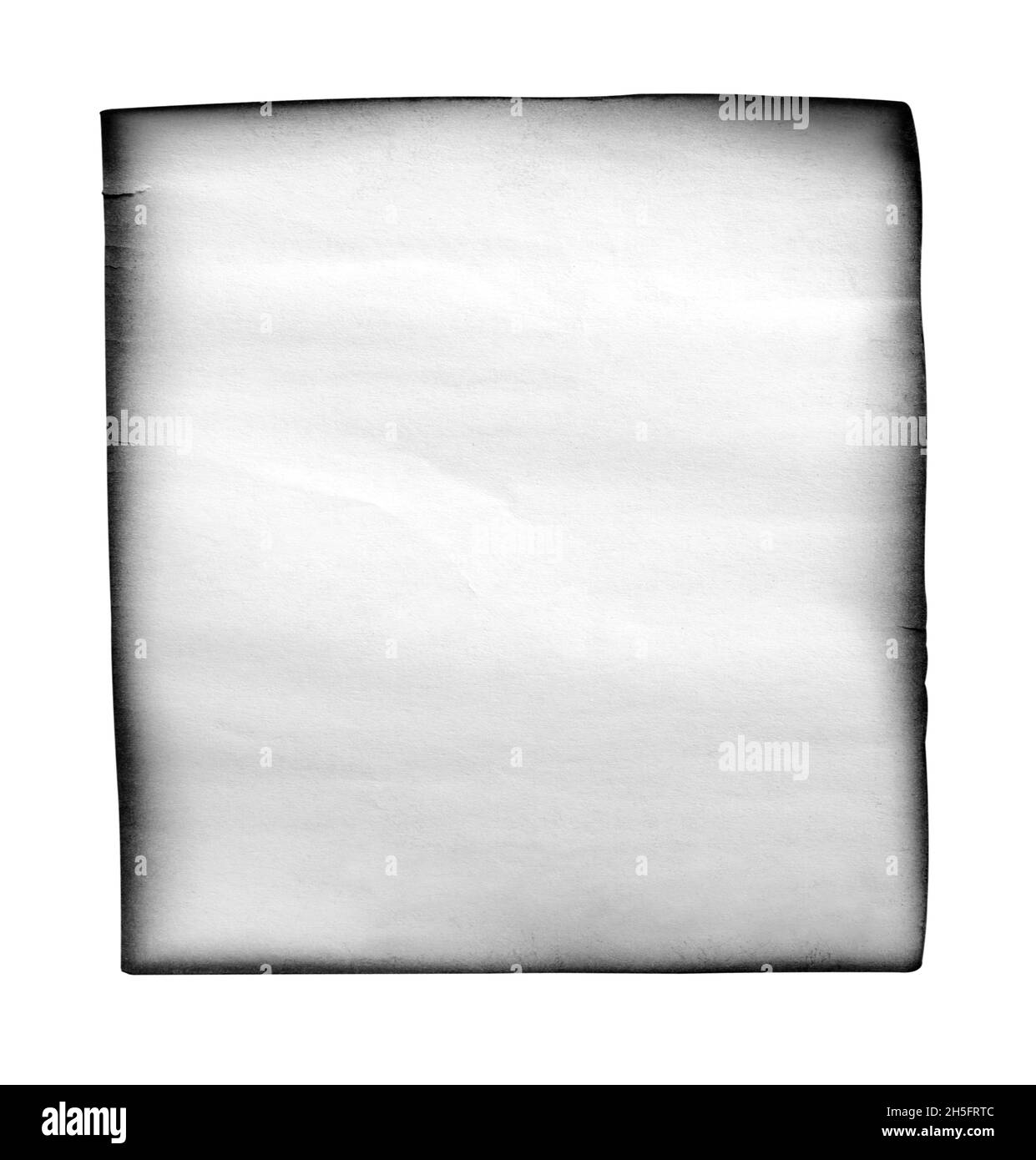 Notieren Sie sich das Etikett mit einem leeren Schild auf dem Papier Stockfoto