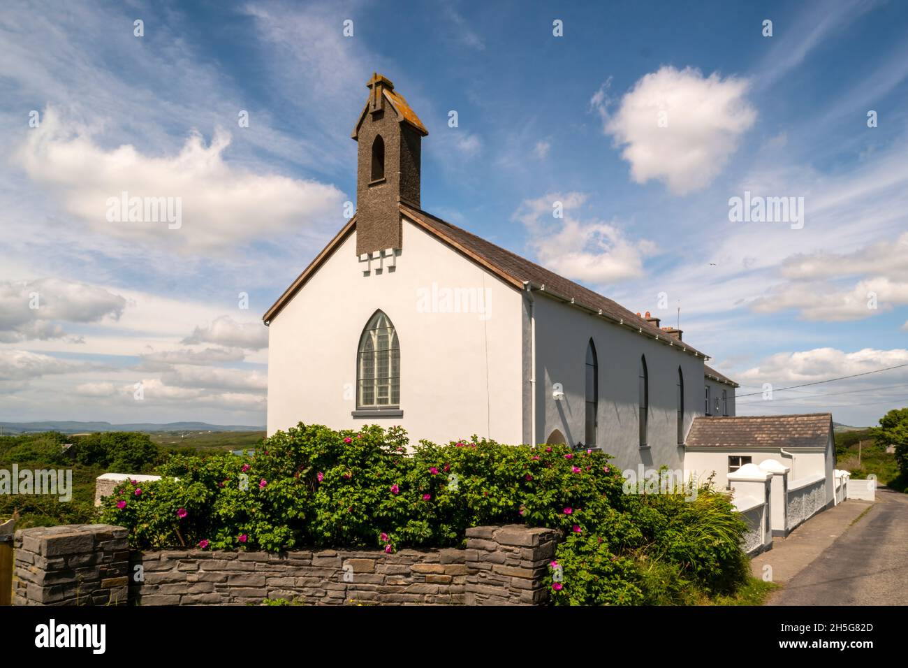 St. Mona's Church auf Sherkin Island im Hafen von Baltimore, County Cork, Irland. Stockfoto