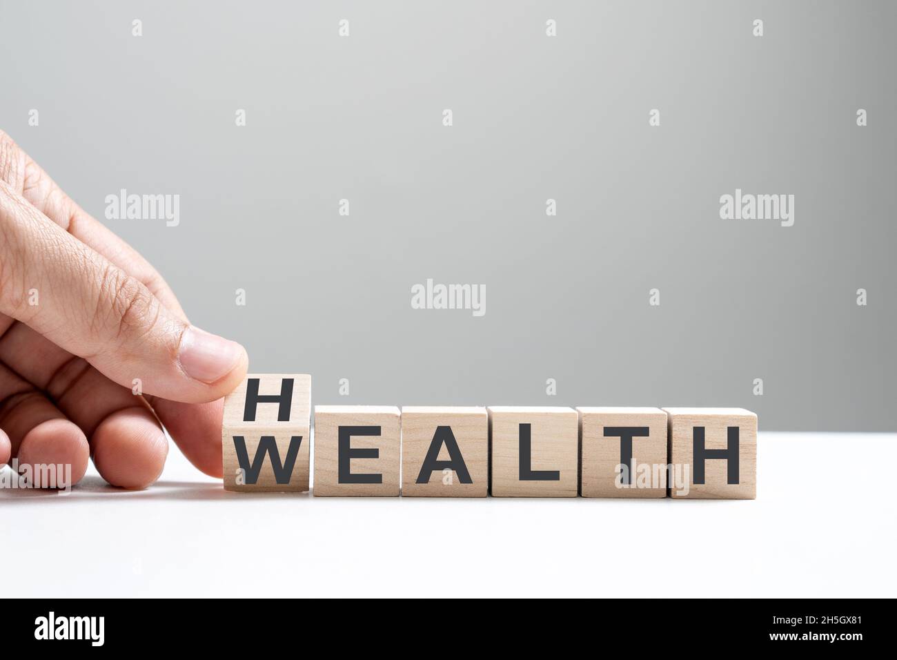 Investition in Lebensversicherung und Gesundheitskonzept Stockfoto